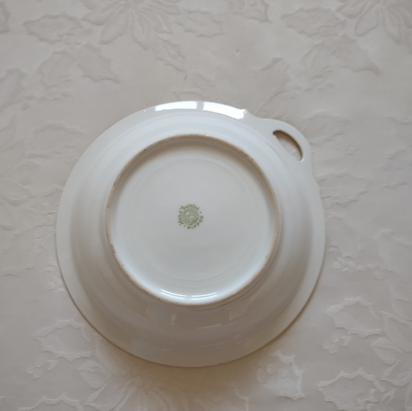 Vintage Nippon hand painted bowl unique Asian design gold yellow trinket - Picture 8 of 8